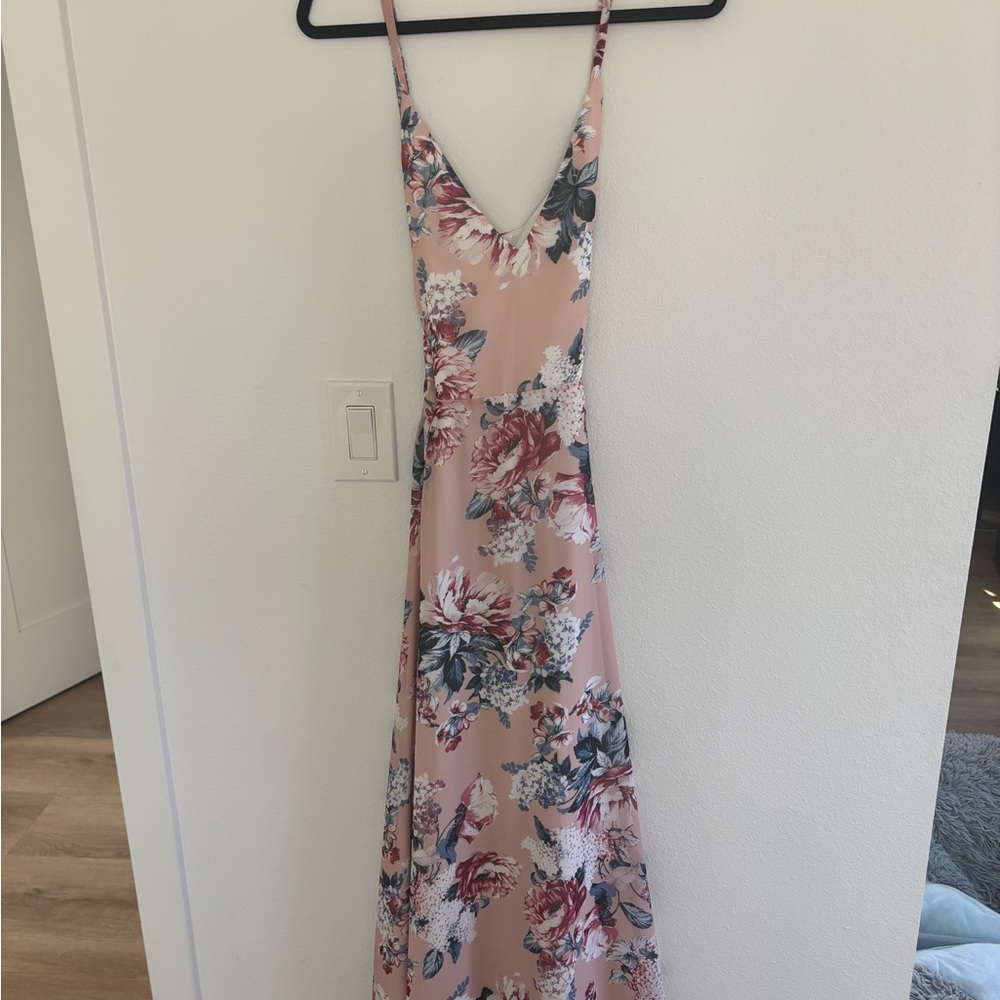 BB Dakota Floral Cross Back Maxi Dress